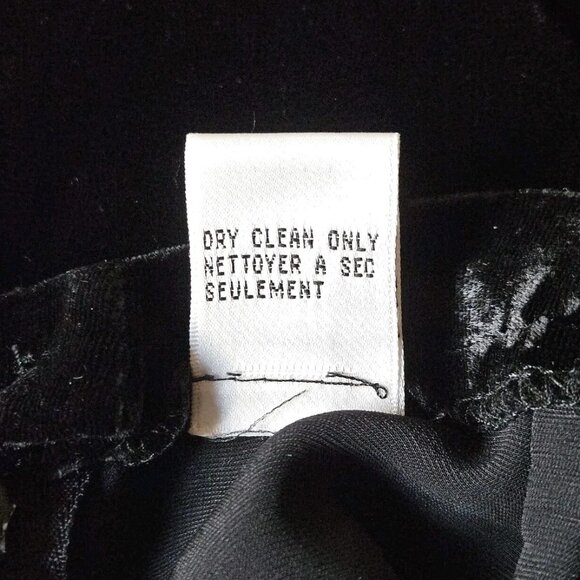 Vintage Talbots Black Velvet A-Line Skirt Women's Size 8P Excellent - Picture 6 of 6
